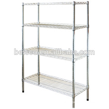 250kgs capacity heavy duty stainless steel wire shelving system